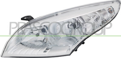 OPTICA IZQUIERDA H7+H7 ELECTRICA-CON MOTOR-CROMADO