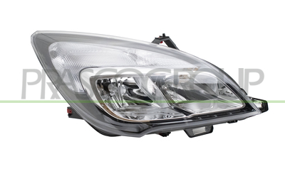 OPTICA DERECHA H7+H7 ELECTRICA-CON MOTOR-CROMADA