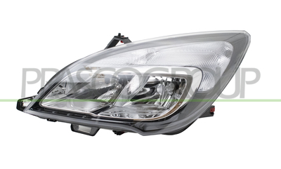OPTICA IZQUIERDA H7+H7 ELECTRICA-CON MOTOR-CROMADO