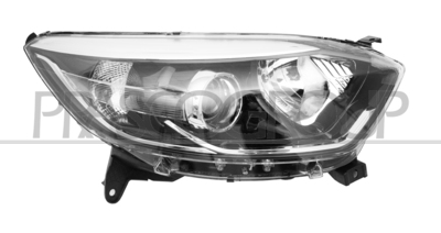 OPTICA DERECHA H1+H1 ELECTRICA-CON MOTOR-CROMADA