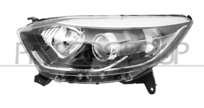 OPTICA IZQUIERDA H1+H1 ELECTRICA-CON MOTOR-CROMADA