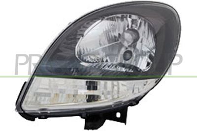 OPTICA IZQUIERDA H4 ELECTRICA-NEGRA-SIN MOTOR-PILOTO BLANCO