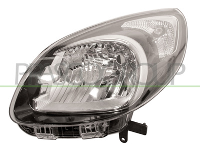 OPTICA IZQUIERDA H4 ELECTRICA-SIN MOTOR-NEGRA