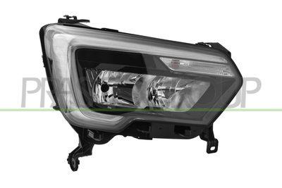 OPTICA DERECHA H7+H1-ELECTRICA-CON MOTOR-CON LUZ DIURNA-LED