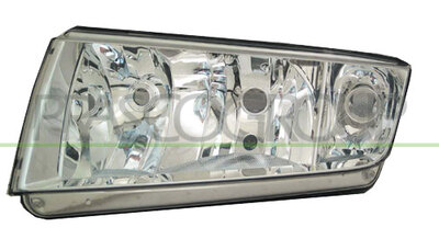 OPTICA IZQUIERDA H7+H3 ELECTRICA-SIN MOTOR-CROMADA