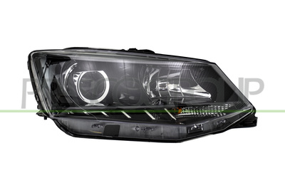 OPTICA DERECHA H7+H7 ELECTRICA-CON MOTOR-CON LUZ DIURNA-NEGRA-LED