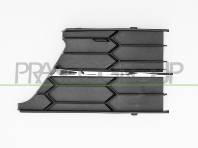 REJILLA DERECHA PARACHOQUES-NEGRO CON MOLDURA CROMADA