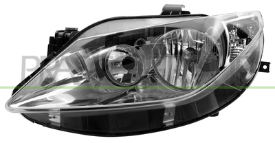 OPTICA IZQUIERDA H7+H7 ELECTRICA-SIN MOTOR-CROMADA