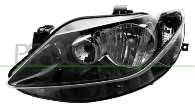 OPTICA IZQUIERDA H7+H7 ELECTRICA-CON MOTOR-NEGRA