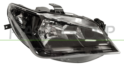 OPTICA DERECHA H7+H7 ELECTRICA-CON MOTOR-NEGRA