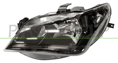 OPTICA IZQUIERDA H7+H7 ELECTRICA-CON MOTOR-NEGRA