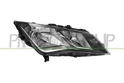 OPTICA DERECHA H7+H7 ELECTRICA-CON MOTOR-NEGRA