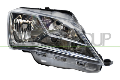 OPTICA DERECHA H7+H7 ELECTRICA-CON MOTOR-NEGRA