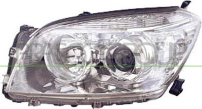 OPTICA DERECHA H11+HB3 ELECTRICA-CROMADA-CON MOTOR