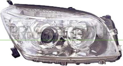 OPTICA IZQUIERDA H11+HB3 ELECTRICA-CROMADA-CON MOTOR