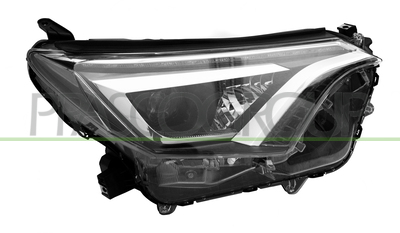 OPTICA DERECHA ELECTRICA-CON MOTOR-LED-NEGRO