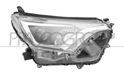 OPTICA DERECHA HIR-2 ELECTRICA-CON MOTOR-CONLUZ-LED-NEGRO