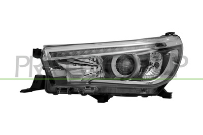 OPTICA IZQUIERDA HB3 ELECTRICA-CON MOTOR-LED-NEGRA
