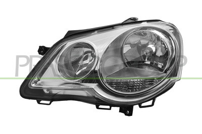 OPTICA IZQUIERDA H1+H7 ELECTRICA-CON MOTOR-CROMADA