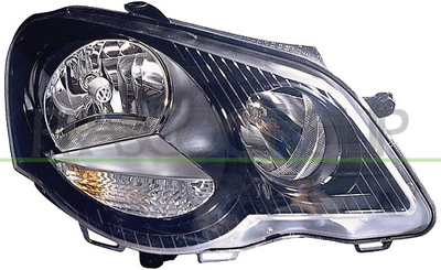 OPTICA DERECHA H7+H1 ELECTRICA-CON MOTOR-NEGRA MOD. SPORT