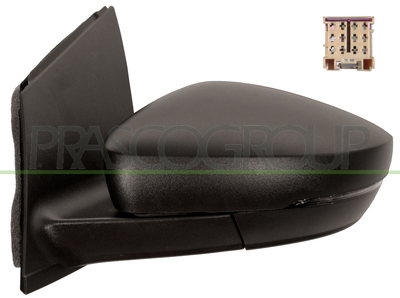 ESPEJO IZQUIERDO-MECANICO-NEGRO-CON PILOTO-ASFERICO/CROMADO-CONECTOR CUADRADO-12H2P MOD. > 11/09