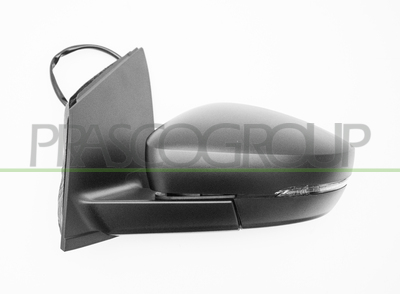 ESPEJO IZQUIERDO-ELECTRICO-NEGRO-TERMICO-CON PILOTO-ASFERICO/CROMADO-CONECTOR RECTANGULAR-10H6P MOD. 12/09 >