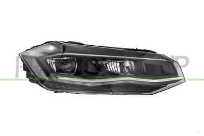 OPTICA DERECHA-ELECTRICA-CON MOTOR-SIN UNIDAD DE CONTROL-CON BORDE CROMADO-FULL LED-MONTAJE VALEO