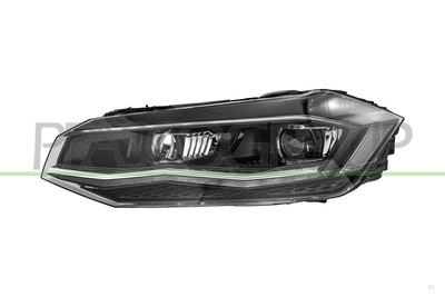 OPTICA IZQUIERDA-ELECTRICA-CON MOTOR-SIN UNIDAD DE CONTROL-CON BORDE CROMADO-FULL LED-MONTAJE VALEO