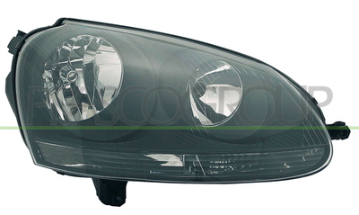 OPTICA DERECHA H7+H7 ELECTRICA-CON MOTOR-NEGRA - MOD. GTI/SPORTLINE