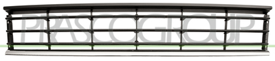 REJILLA CENTRAL PARACHOQUES-NEGRA CON MOLDURA CROMADA MOD. COMFORTLINE