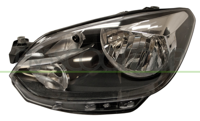 OPTICA IZQUIERDA H4 ELECTRICA-CON MOTOR-NEGRA-CON BORDE NEGRO