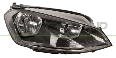 OPTICA DERECHA H7+H15 ELECTRICA-CON MOTOR-NEGRA