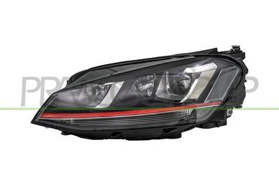 OPTICA IZQUIERDA XENON D3S+H7 ELECTRICA-CON MOTOR-NEGRA MOD. GTI