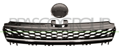 REJILLA-NEGRA CON MOLDURA CROMADA MOD. GTD