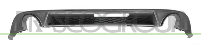 SPOILER PARACHOQUES TRASERO-NEGRO/GRANULADO-CON ESCAPE DERECHO/IZQUIERDO