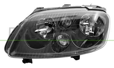 OPTICA IZQUIERDA H7+H7 ELECTRICA-CON MOTOR-NEGRO