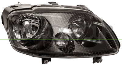 OPTICA DERECHA H7+H1 ELECTRICA-CON MOTOR-NEGRA