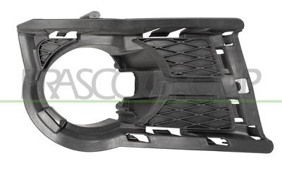REJILLA IZQUIERDA PARACHOQUES-NEGRA-CON AGUJEROS ANTINIEBLA MOD. 18°