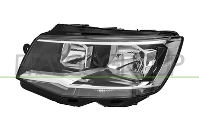 OPTICA IZQUIERDA H7+H7-ELECTRICA-CON MOTOR-NEGRA-CON BORDE CROMADO-MONAJE VALEO