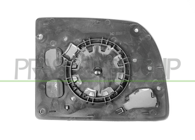 CRISTAL+SOPORTE SUPERIOR DERECHO-CONVEXO/CROMADO