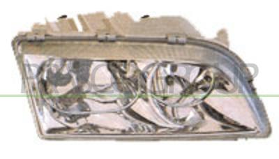 OPTICA DERECHA H7+H7 ELECTRICA-SIN MOTOR-CROMADA 4 PINES