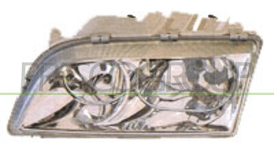 OPTICA IZQUIERDA H7+H7 ELECTRICA-SIN MOTOR-CROMADA 4 PINES