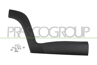 MOLDURA PUERTA TRASERA DERECHA-CON CLIPS-NEGRA-GRANULADA-CON BIADHESIVO