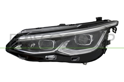 OPTICA IZQUIERDA-ELECTRICA-CON MOTOR-CROMADO-LED-MONTAJE VALEO