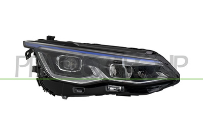 OPTICA DERECHA-ELECTRICA-CON MOTOR-CON BORDE AZUL-LED-MONTAJE VALEO MOD. GTD/GTE