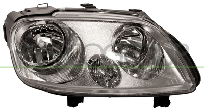 OPTICA DERECHA H1+H7 ELECTRICA-SIN MOTOR-CROMADA