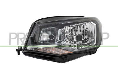 OPTICA IZQUIERDA H4 ELECTRICA-CON MOTOR-NEGRA